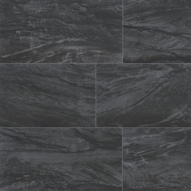 Carrelage de sol et de mur en porcelaine mat 24 po x 48 po Marnix, Scorie