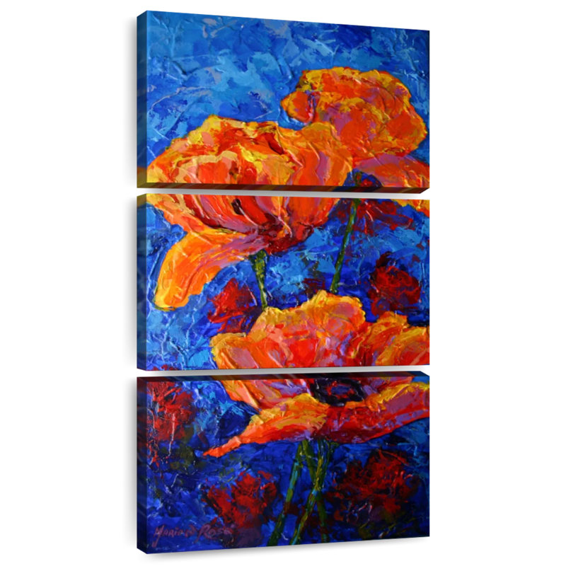 Coquelicots I, H 27 po x l 12 po