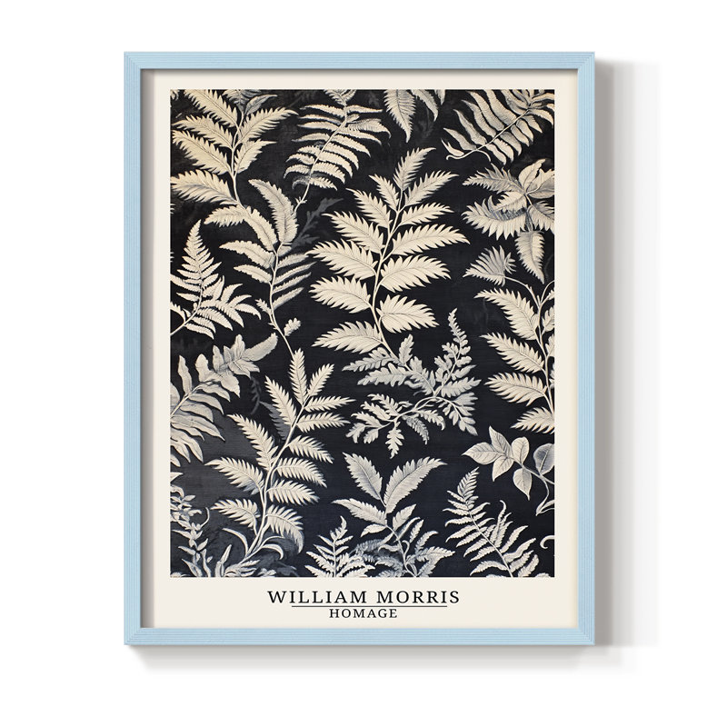 Imprimé encadré en bois massif de la série DCCXCV III de la série WILD, H 11 po x l 9 po, Bleu