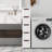 5-Drawer Rolling Organizer Unit Narrow Storage Cabinet with Built-In Wheels for Small Space