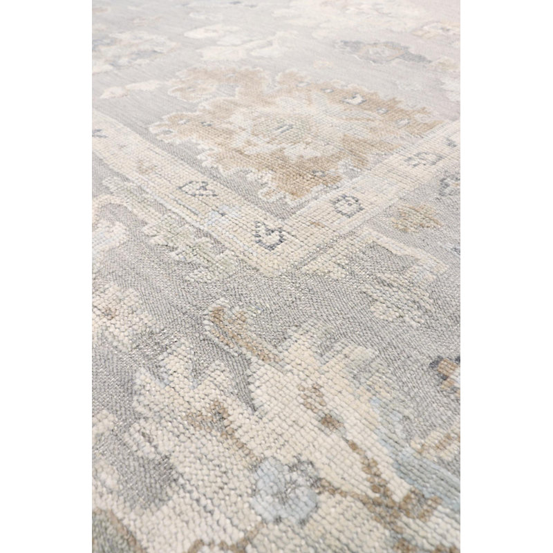 Oushak Hand Knotted Wool Oriental Area Rug, Rectangle 12' x 15'