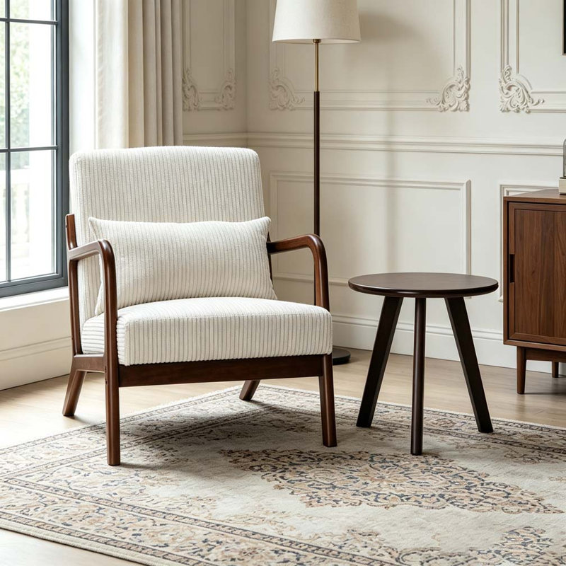 Ensemble de chaise d'appoint et table basse Modern, Beige
