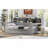 Wooden Twin Size Daybed With Storage Shelves, Multi-Functional Bed With Two Storage Drawers And  Study Desk, Gray-334965252