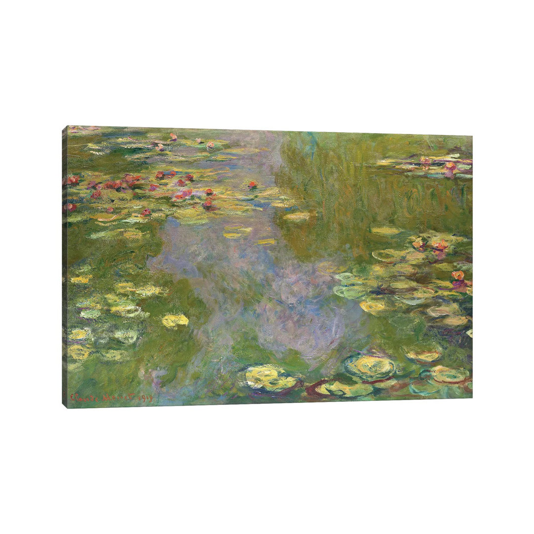 Water Lilies, 1919 by Claude Monet - Wrapped Canvas Painting