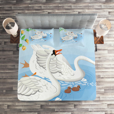 Swans Modern & Contemporary Coverlet