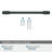Riva 5-1/16 inch (128mm) Center-to-Center Matte Black Cabinet Pull-109024403-48569943