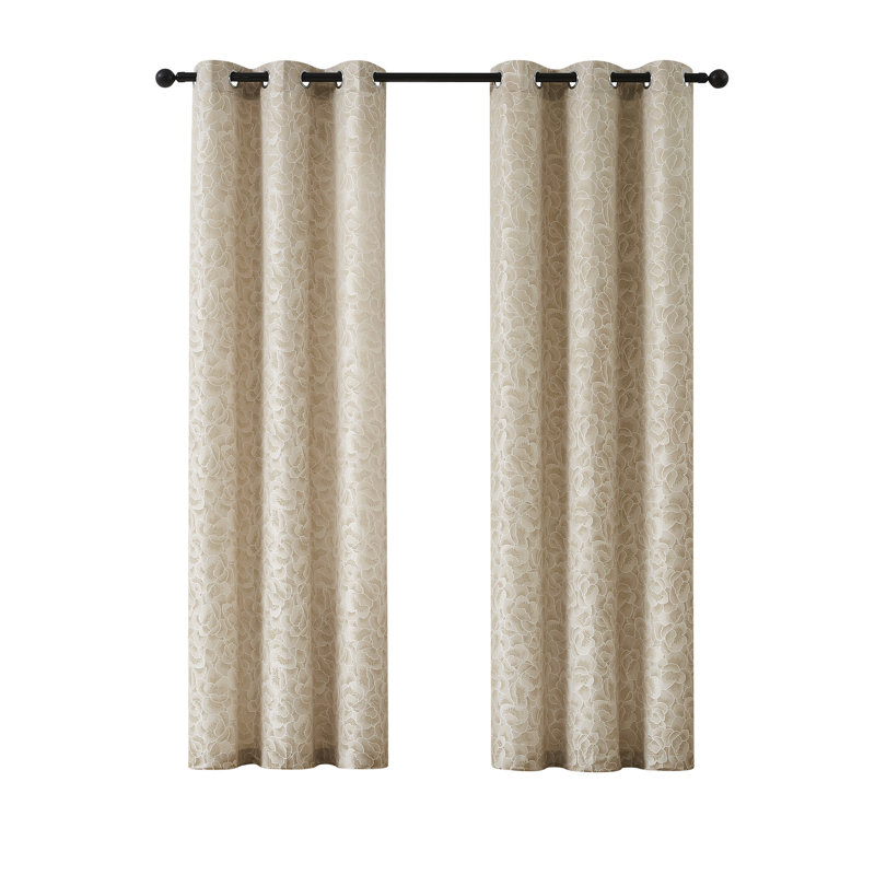 Orandy Semi-Sheer Curtain Pair, 38" W x 96" L
