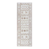 Tic Tac Toe Southwestern Area Rug in Ivory/Brown