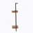 Iron And Wood Wall Shelf With Two Shelves