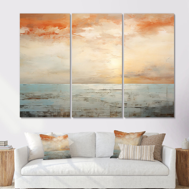 Ensemble d'art mural Pinheiro, Toile tendue, H 32 po x l 48 po x P 1 po