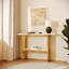 Metal Frame Console Table, Entryway Table with Storage Shelf for Living Room