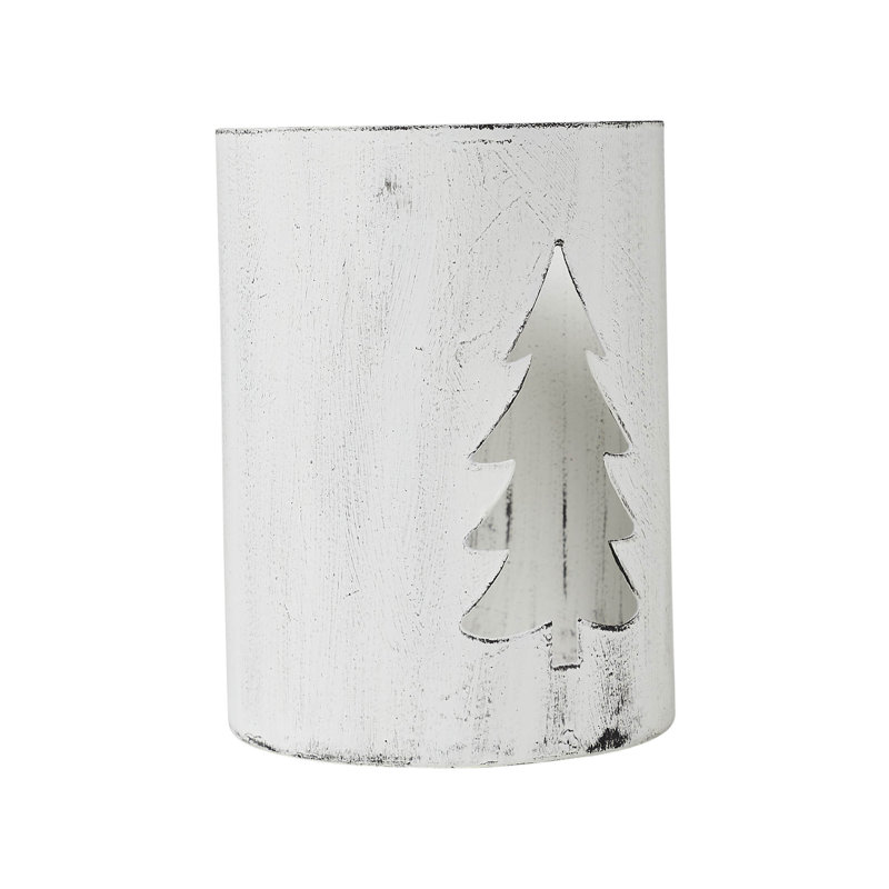 Arbre de Noël porte-bougie festive, H 4,25 po x l 2,75 po x P 2,75 po