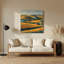 «Farm Rolling Hills», art mural en métal gris-1039562258