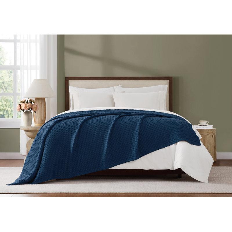 Couverture de lit Brooklyn, Twin Blanket, Marine