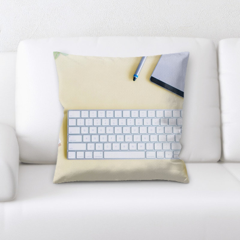 Microsuede Reversible Throw Pillow