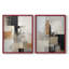 ABSTRACT Series CECXLVI-Impression encadrée de qualité supérieure - prête à être accrochée - aucun clou requis - aucun clou requis-108037889-108037895