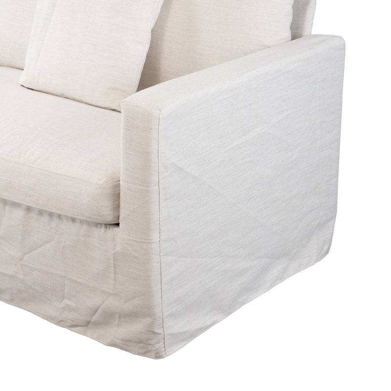 Canapé moderne de 93 po Aqua Aqua, Beige