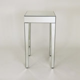 Divya Mirrored Glass Top End Table