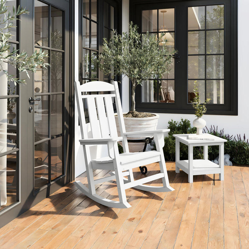 Fauteuil à bascule White Garden