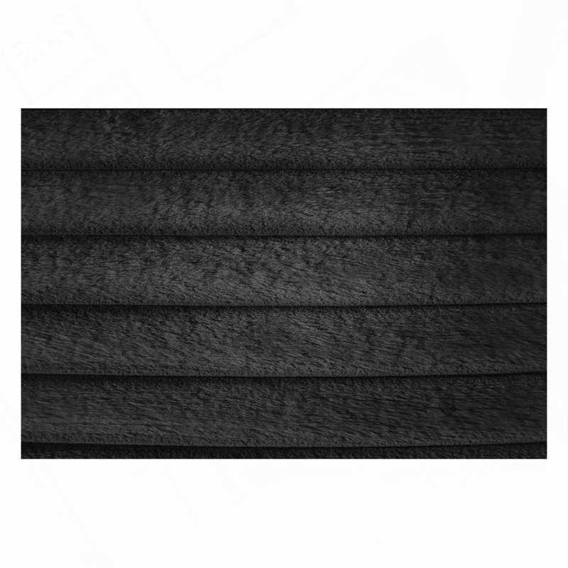 Canapé-lit en velours Corduroy, Noir, noir, noir, noir