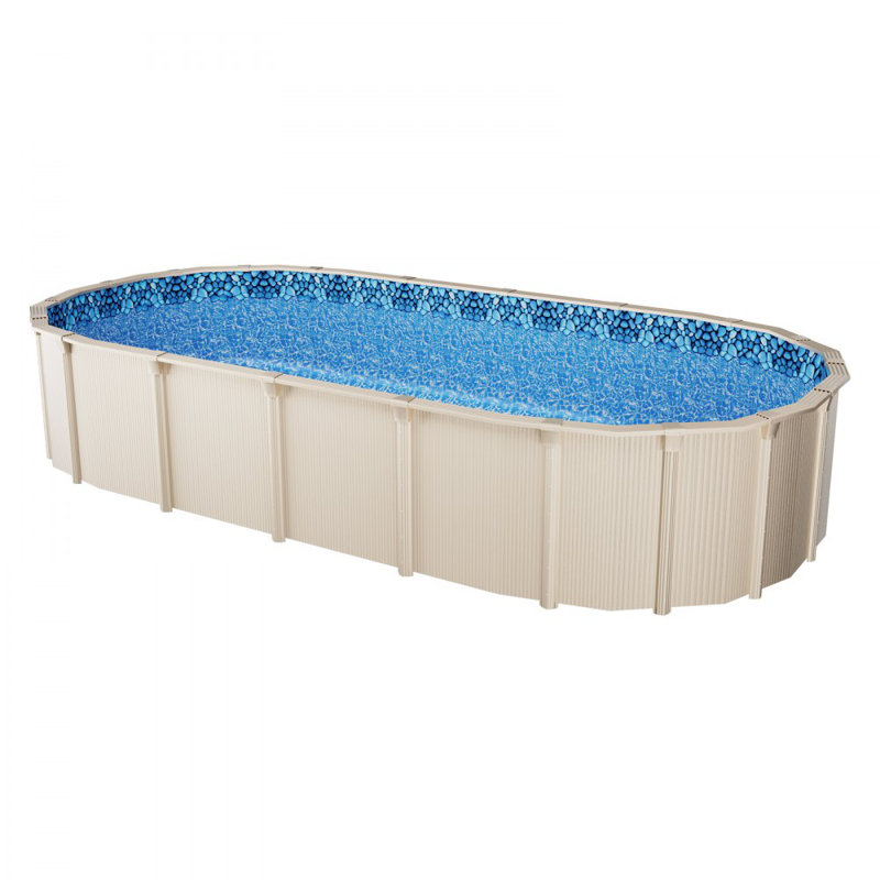 Doublure de piscine ovale 18 po x 33 pi Style Unibead