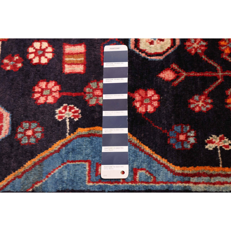 Tapis bleu marine Anatolian Vintage 4 pi 9 po x 8 pi 5 po