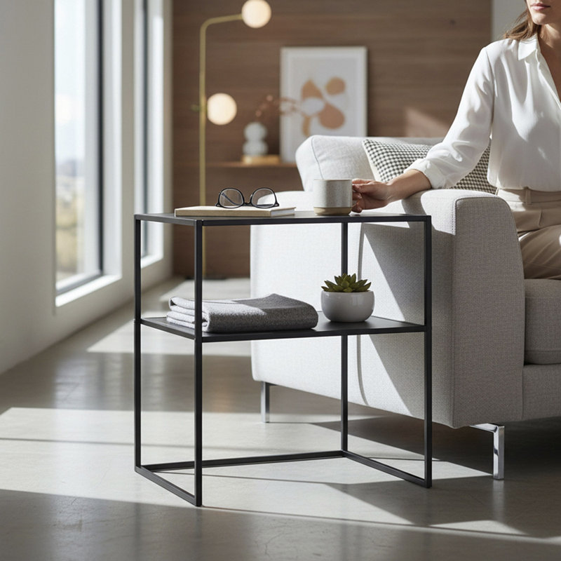 Rachida Side Table with Storage