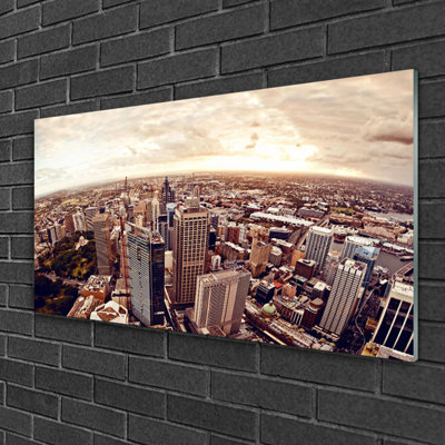 City Landscape - Unframed Photograph on Glass