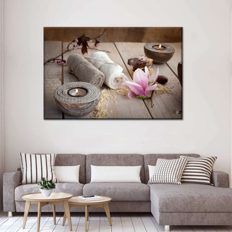 " Spa Tranquility Canvas Print ", 24" H x 36" W x 1.25" D