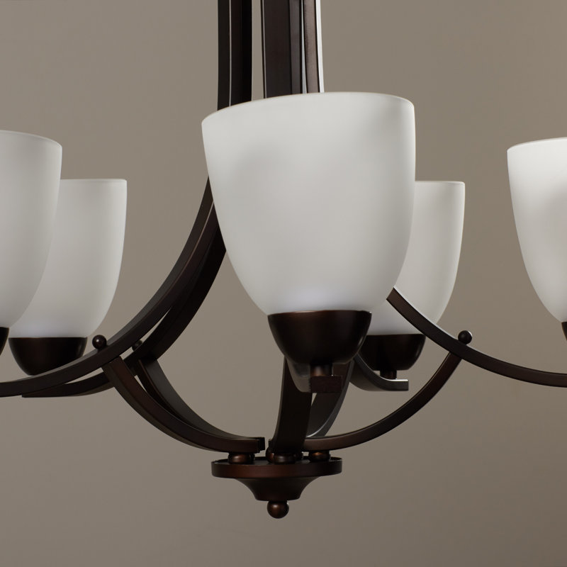 Hayden 5 - Light Dimmable Classic / Traditional Chandelier, Oil Rubbed Bronze