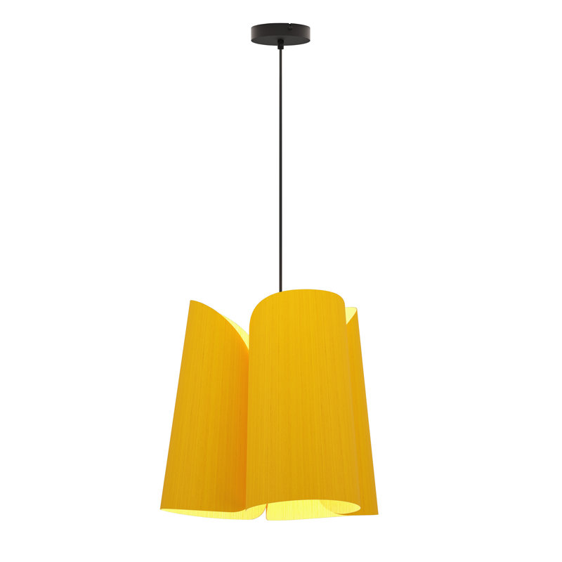 Luminaire suspendu 1 lumière Julieta, Jaune