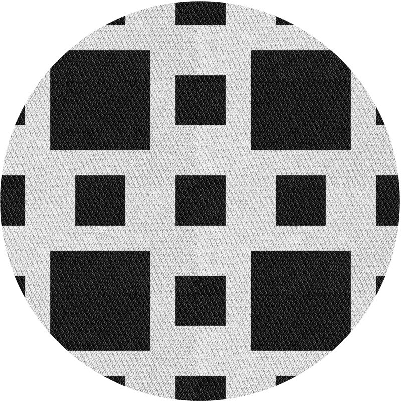 Ruark Geometric Indoor Rug, Round 8'