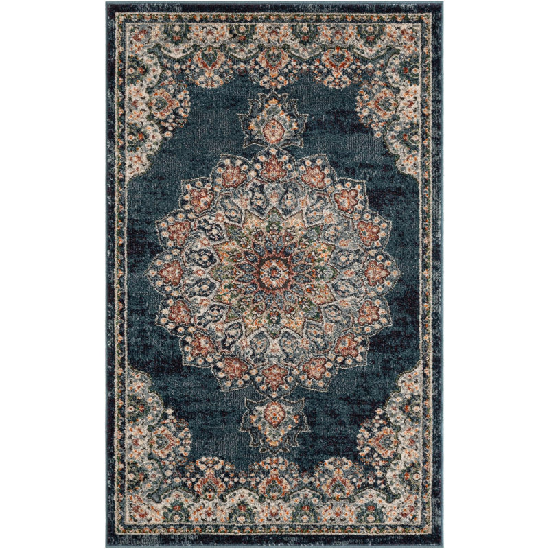 Tasharra Rug, Blue, Rectangle 3'3" x 5'3"