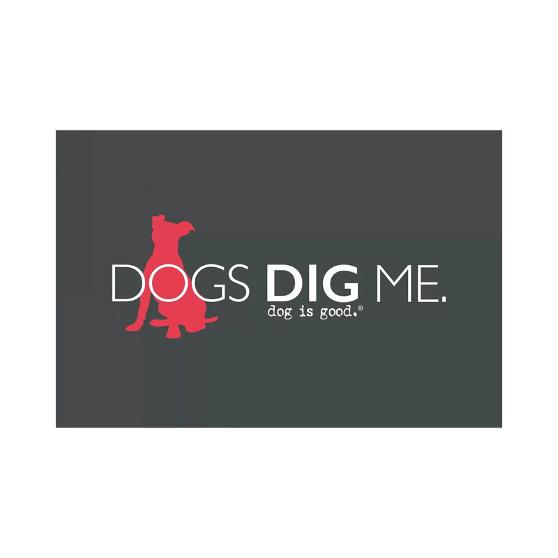 Dogs Dig Me - Print on Canvas, Wrapped Canvas, 20.32cm H x 30.48cm W x 1.91cm D
