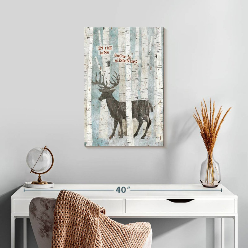 Cerf Brampt Winter Wonderland I, H 24 po x l 16 po