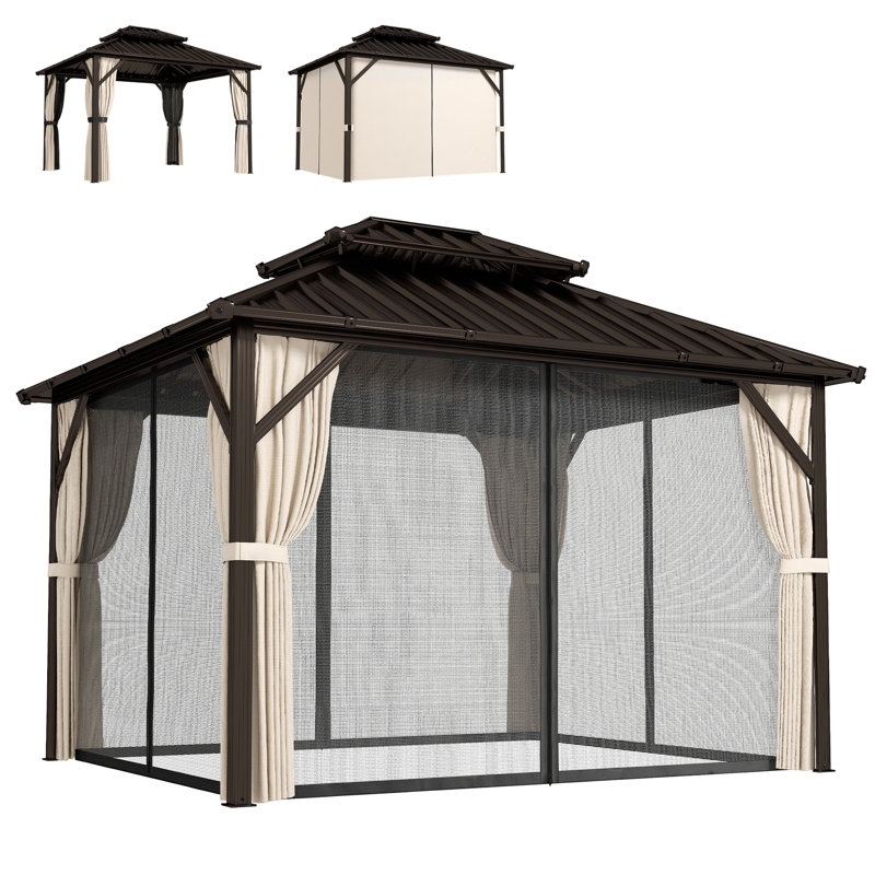 Gazebo, 294cm H x 301cm W x 301cm D