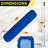 Gritt Commercial All-In-One Microfiber Dust Mop Set With Telescopic Handle, Pack of 4-113675798
