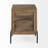 26" Brown Solid Wood Square End Table