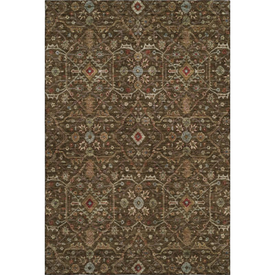 Premium Machine Washable Ducote AMF1130 Global Rug