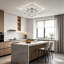 5 -Light 60cm LED Flush Mount