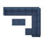Canapé modulaire rembourré 12 pièces Soneson-385671852