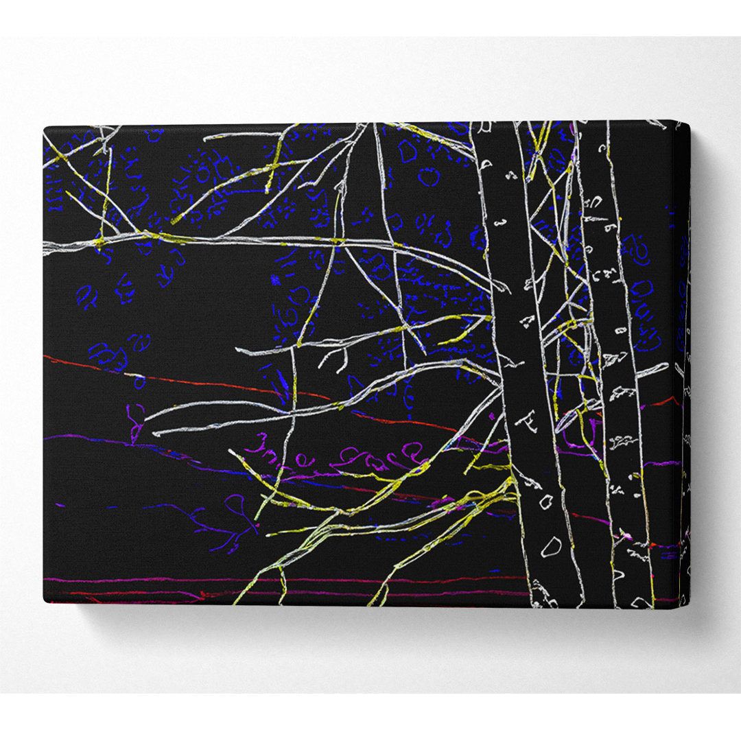 Baum-Skizze - Kunstdrucke auf Leinwand - Wrapped Canvas