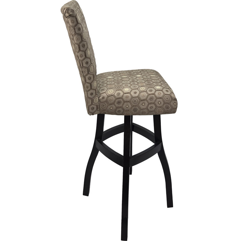 Swivel Wood Counter, Bar Extra Tall Stool - 700 Plus - Diamond, Black