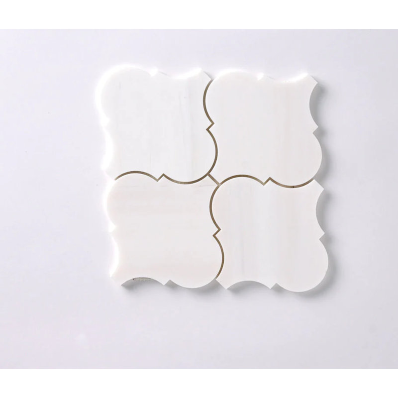 Carreau de mosaïque en marbre Bianco 12 po x 12 po Bianco