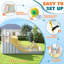 Jeu gonflable gonflable, glissade d'eau avec zone de saut, mur d'escalade, pataugeoire et pistolet à eau, sauteur intérieur pour grands enfants, souffleur d'air inclus, couleur pastel, 177 x 163 x 94 pouces