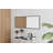 Alcantera Rectangle Metal Frame Wall Mirror - Simple and Elegant Modern Design-57059384-57059391
