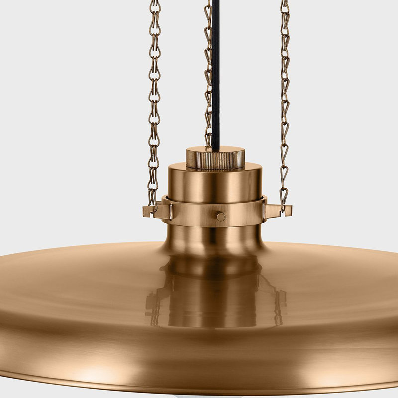Luminaire suspendu 1 lumière Rainhill, H 9 po x l 24 po x P 24 po