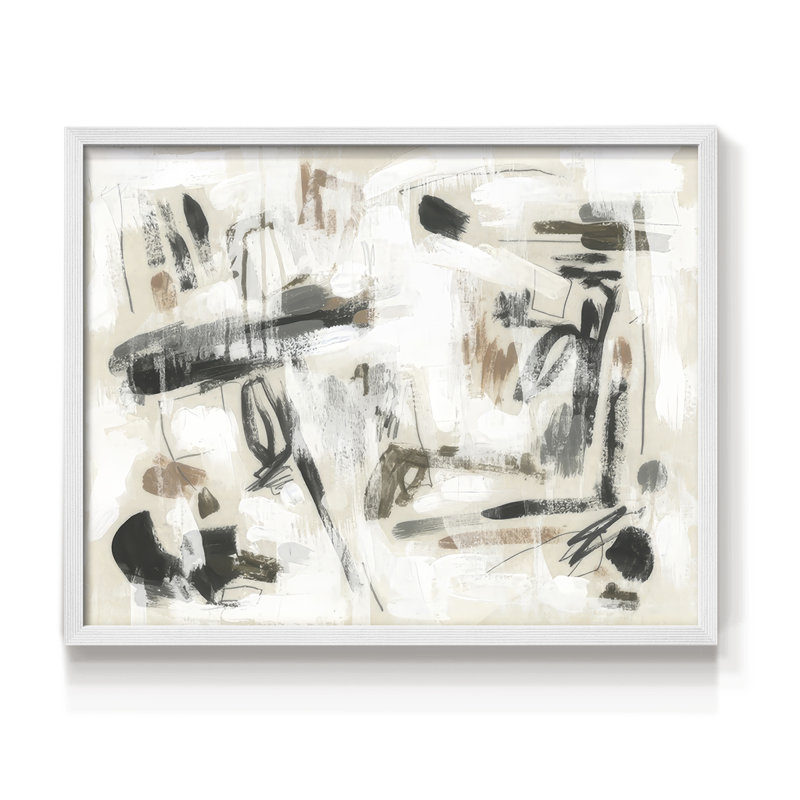 «Spinning Yarns II», reproduction encadrée, H 16 po x l 20 po, Blanc