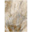Tapis intérieur lavable abstrait antidérapant 5 pi x 8 pi brun
