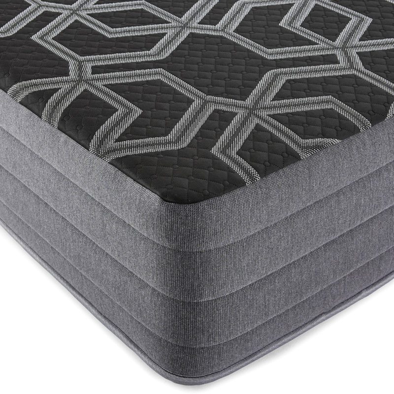 Matelas simple de 10 po avec surface en mousse lisse pour un repos ferme et serein. Glacière de 1 po en cuivre, argent et graphite pour une meilleure circulation d'air. Mousse. Fabriqué en. Hd Core. Noir Sommeil réglable et rafraîchissant.